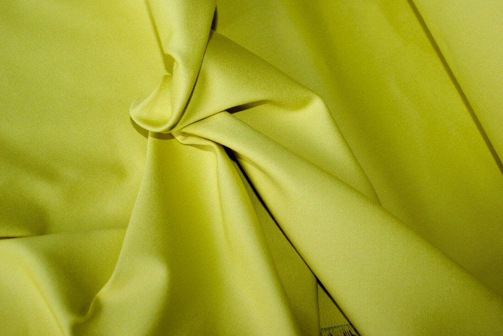 1/2 Metre – YELLOW MUSTARD Stretch Cotton Drill Fabric, Mid Weight, Twill Weave