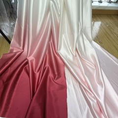 1M Satin Silky Gradient Color Fabric Soft Thick DIY Cloth Wedding Dress Gown Sew