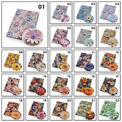 Printed Artificial Leather Sheets Synthetic PVC Leather Fabric Roll DIY Handbags