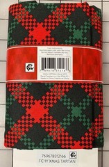 1 Yd Piece – Seasonal Fabric Tartan Christmas Plaid Cotton Fabric Precut M208.68