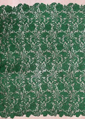 Maggie HUNTER GREEN Guipure Venice Medium Weight Lace Fabric by the Yard – 10019