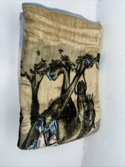 New Showman Luxury Mink Praying Cowboy Print 75”X96” Queen Blanket #805 MM-604