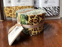 Loops & Threads Jungle-Themed Fabric Bundle – Zebra/leopard 4 Yards And Roll