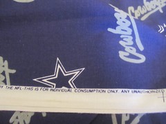 DALLAS COWBOYS NFL 100% COTTON Blue White Star 1994 BTY x 60
