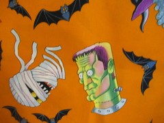 THE Alexander Henry Fabric “Halloween Haunt” VTG 2002 RARE SZ 1Y3″X44″ NEW
