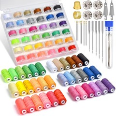 140 Pcs Sewing Thread Kit, 36 Assorted Colors Machine Threads with Spools,…
