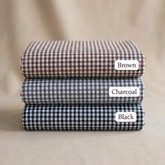 Green Gingham Fabric Poly Cotton 1/8 Inch Small Check 60 Inch Wide