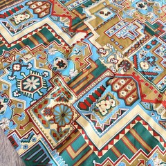5 yds. X 42” Vintage Geometric Home Decor Fabric Vintage