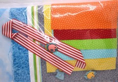 Lot of 5 Quilt Kits Patterns & Fabric Row By Row Boats Sewing Sailing Buttons