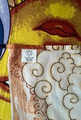 Dan Morris Sunshine Joy Fabric Art Wall Hanging Sun Moon Ocean Tapestry BOHO