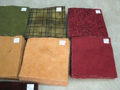 Precut Flannel Squares –LOT OF 324—9″ & 5 1/2″- Assorted Patterns & Colors