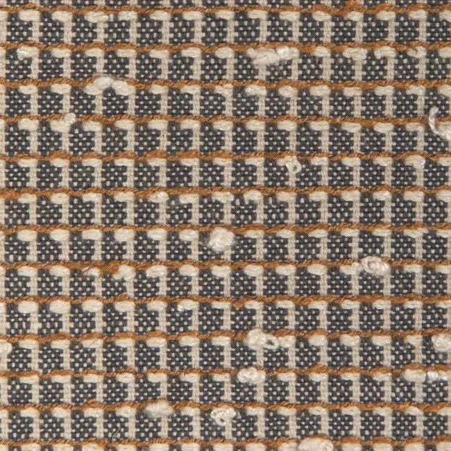 Groundworks Micro Squares Slubby Uphol Fabric- Mado Russet 6.50 yd GWF-3798.1211