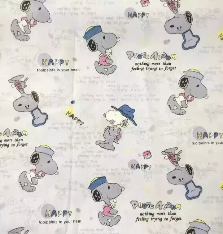 woodstock snoopy friend fun fabric length 12 x 8.5 inch new