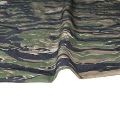 1M Nylon Cotton Plaid Fabric Black Tiger Stripe Camouflage Cloth for Suit DIY