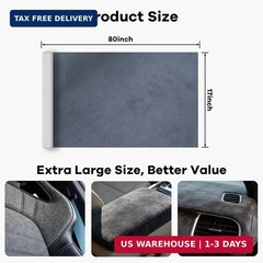 Premium Self-Adhesive Suede Fabric Wrap for Cars, Suede Car Interior Wrap for Da