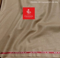 Beige Cashmere Wool & Silk Suiting Fabric Piacenza PANAREA Sand Camel 3.80 meter