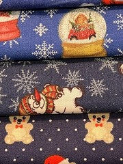 Quilting Fabric Lot – Christmas Holiday Winter, 10 Fat Quarters + 1 FREE!