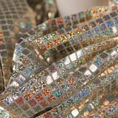 Iridescence Shining Reflective Magic Rainbow Fabric Clothing Craft 17.7*37.4in