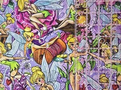 Custom 100% Cotton Woven Disney Tinkerbell Peter Pan V3 By the 1/4 Yard 9×56