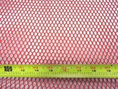 Lightweight RED polyester MESH 1/4″ holes, 60″ wide, by the yard