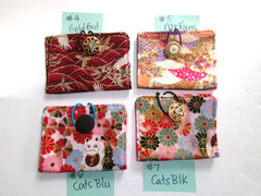 Tea Wallet, Tea Bag Wallet, Small Item Wallet or Holder, 4 Pocket, Handmade