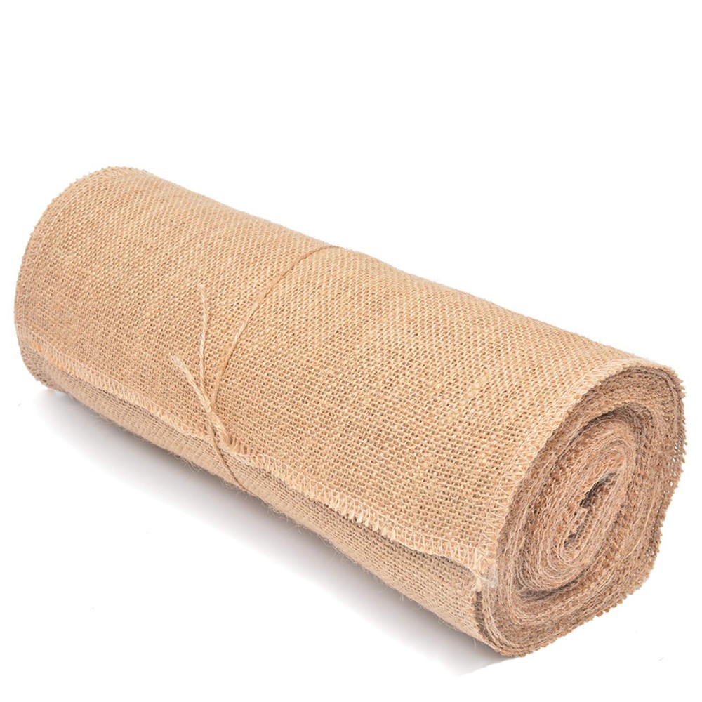 12 Inch x 10 Yard Natural Burlap Fabric Roll For Wedding Crafts Home Decor DIY