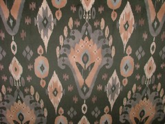 1.5m iLiv Kasbah Anthracite Ikat Soft Velvet Fabric Cushion Curtain Upholstery