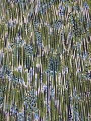 Lot of Fabric, floral and solid, yellow, blue, pink, green, 2lb