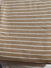 RALPH LAUREN 52nd Street Caramel Stripe FABRIC Cotton XLarge Piece 173 x 110