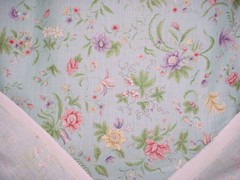 13Y GP & J Baker R1369 Queen Anne Chinese Sky Blue Linen Print Upholstery Fabric