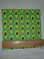 Fabric Lot 54 Squares 8×8 Miscellaneous Cute Prints, Fruit, Avocado, Floral
