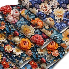 Printed Artificial Leather Sheets Synthetic PVC Leather Fabric Roll DIY Handbags