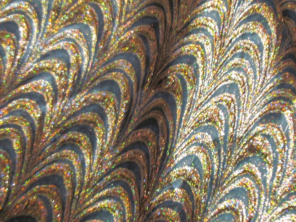 Hunter green & Gold Metallic Fabric By the Yard 45″ Wide