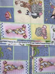 Animal Patches Fabric Vicki Schreiner 20247 Springs Creative Cotton 44″ BTY