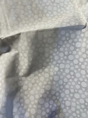 1 Yd White on White Tone on Tone Cotton Fabric Sprinkles Scattered Dots Circles