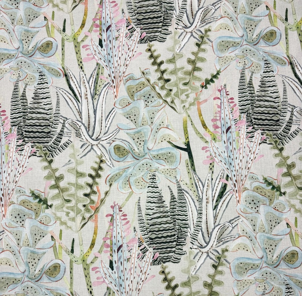 BALLARD DESIGNS FREYA MULTI TROPICAL SEA FLORAL MULTIUSE FABRIC BY YARD 54″W