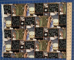 *OOP* NEW Susan Winget Cotton fabric Peace on earth/Nativity by-the HALF YARD