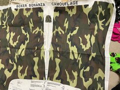 Men’s boxers camouflage fabric panel￼
