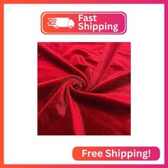 Valentina Textile Inc Stretch Velvet Fabric is 58/60″ inches Wide (1 Yard, Burgu