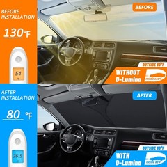 D-Lumina Windshield Sun Shade for 2012 2013 2014 2015 Honda Civic Accessories…