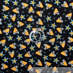 BonEful Fabric FQ Cotton Quilt Red Yellow Blue Green Little Flower Dot Circle US