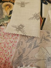 Slow Stitch Junk Journal Kit 32 Pieces Fabric, Lace, Appliques,Doily,Buttons Etc