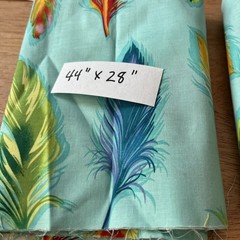 cotton fabric remnants lot 7 pieces