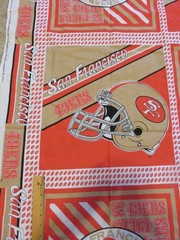 Vintage 1993 San Francisco 49ers NFL Logo Fabric NFL #5180 N.T.T. Inc.
