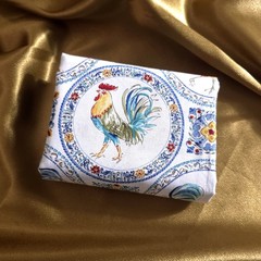 Rooster Spanish Tile Medallion Cotton Fabric 44″x36″ Precut Yard