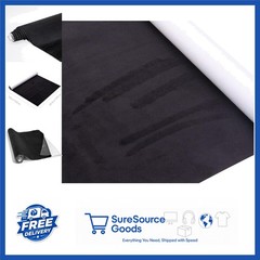 Black Microfiber Fabric Self-Adhesive Suede Look for Car Interior Decoration