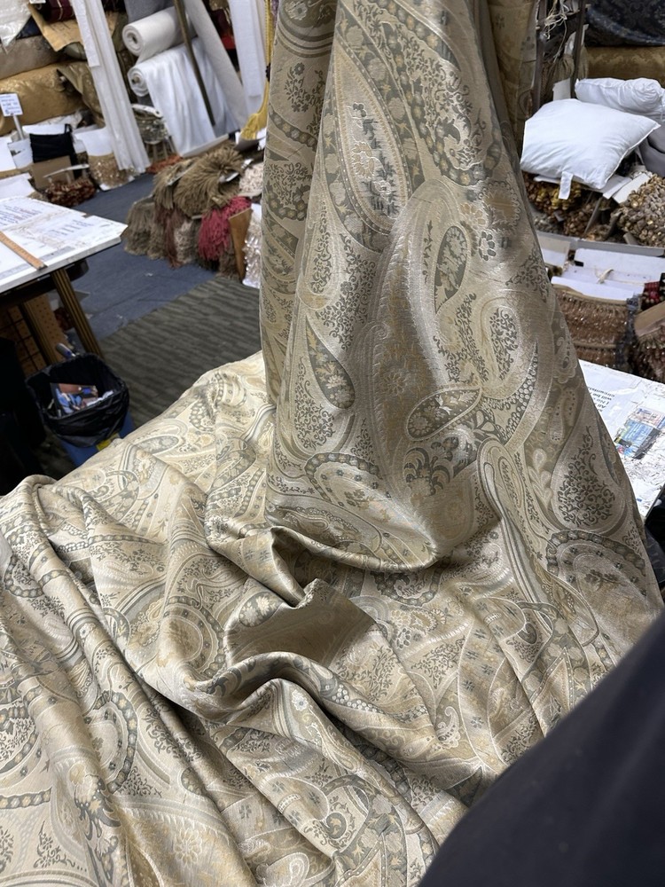 Faux Dupioni Fabric 55” Width Sold By The Yard Sage