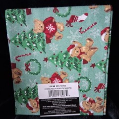 Jo Ann Cotton Christmas Fabrics – Fat Quarters Lot of 4- Retro Reindeer & Bears