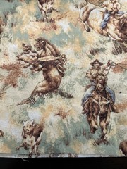 12 Fat Quarters – Assorted Western Cowboy Tribal Horses Rodeo Cotton Fabric