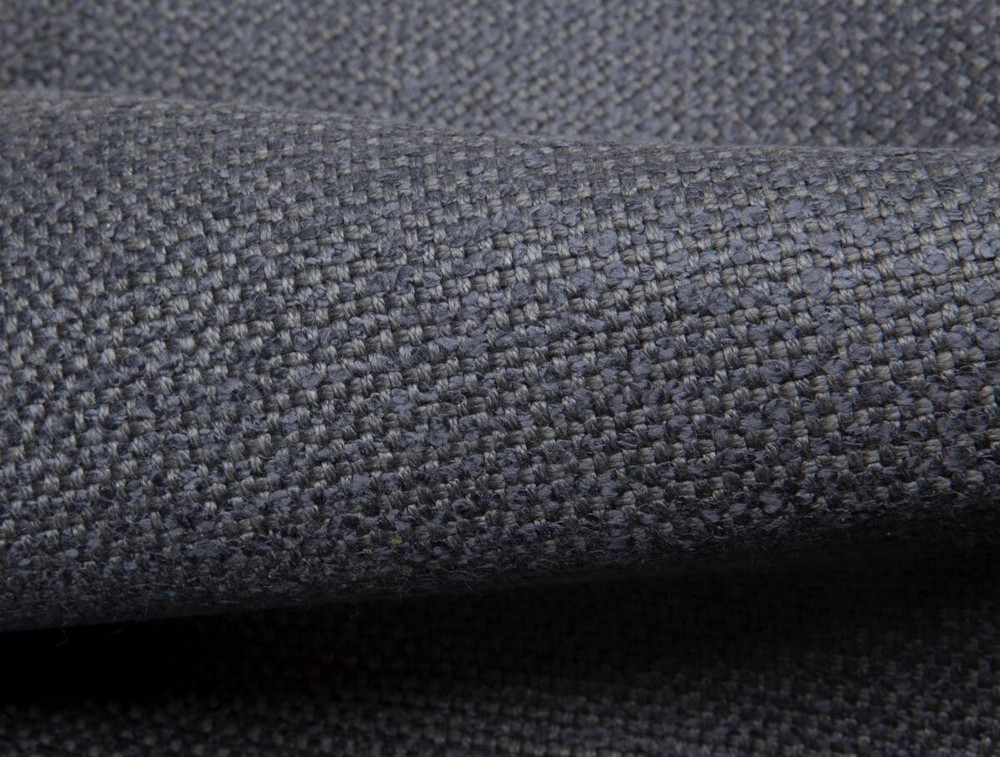 Holly Hunt Silk Linen Boucle Weave Fabric- High Society New Blue 5.75 yd 4100/05